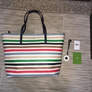 Kate Spade Striped Tanya Tote